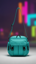 Glow Teal Utility Crossbody Bag