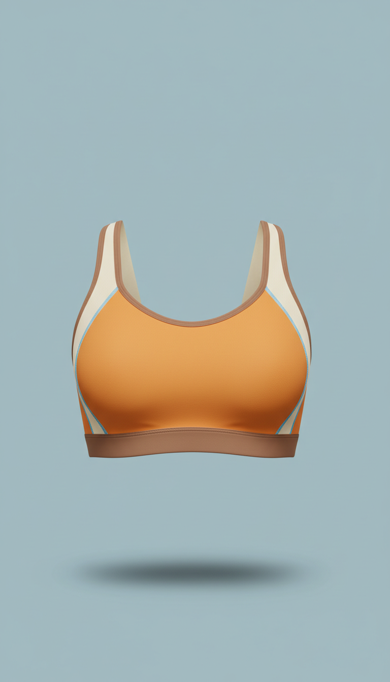 Performance Sports Bra With Crossback Support